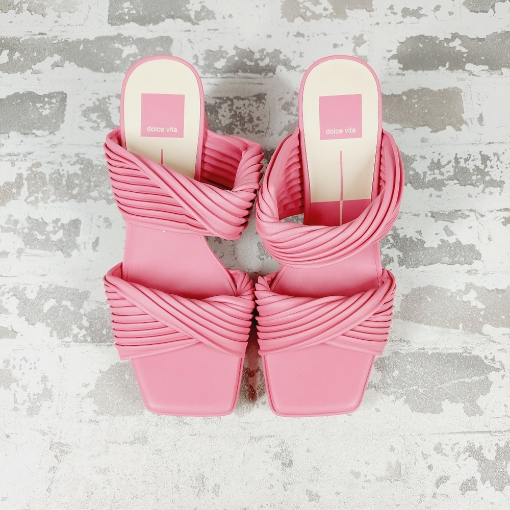NEW Dolce Vita Women's Emeley Pink Slip-On Double Band Dress Sandals W200 - Picture 11 of 12